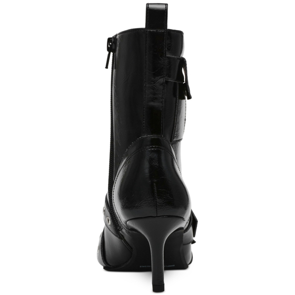 Wild Pair Women's Size 8 Black Moonbeam Buckle, Zip & Snap Booties NIB - Picture 3 of 14